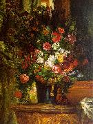 Eugene Delacroix Bouquet of Flowers on a Console_3 china oil painting reproduction